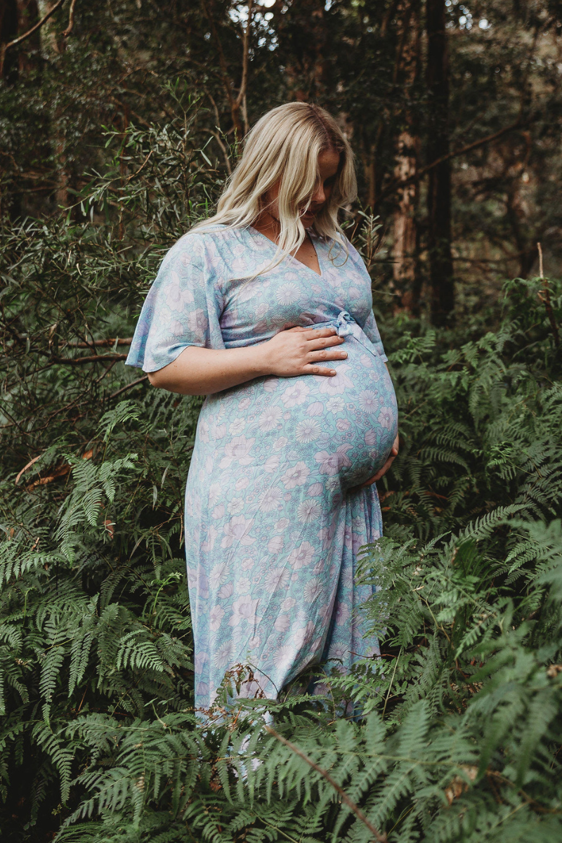 Skylar Maternity Wrap Dress