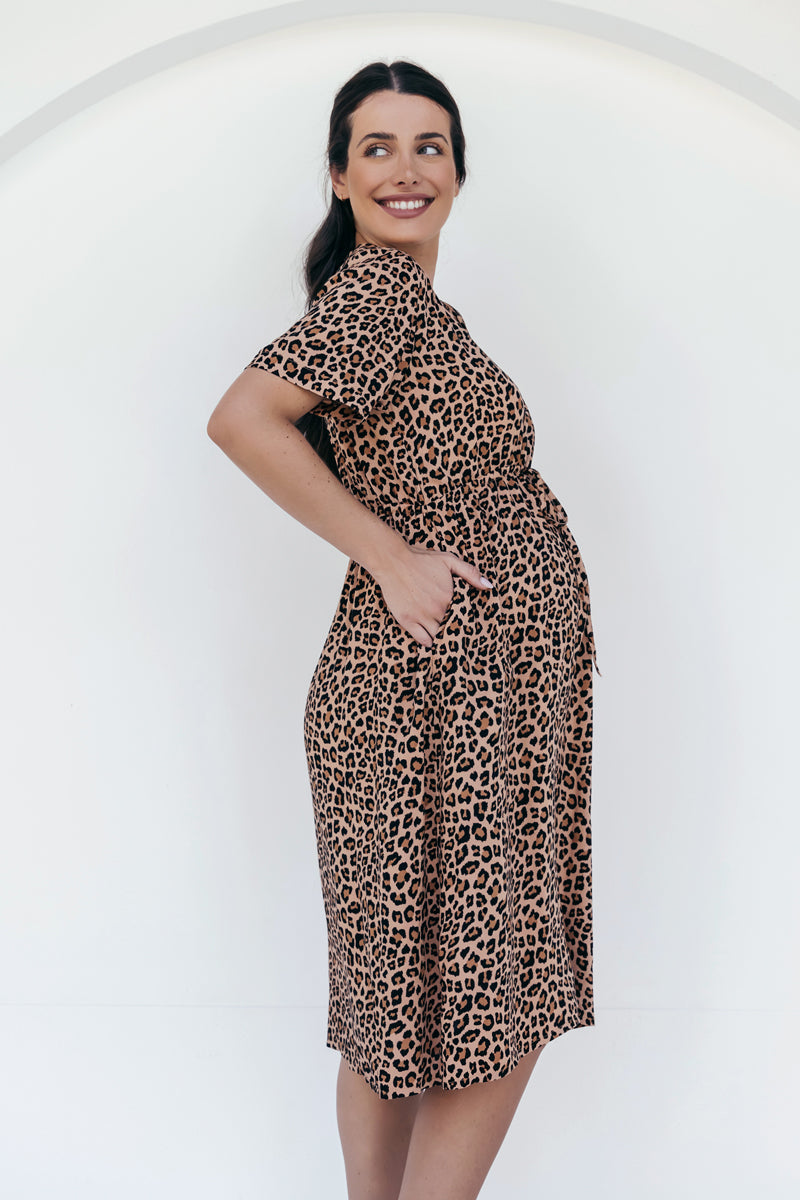 New look maternity leopard print outlet dress